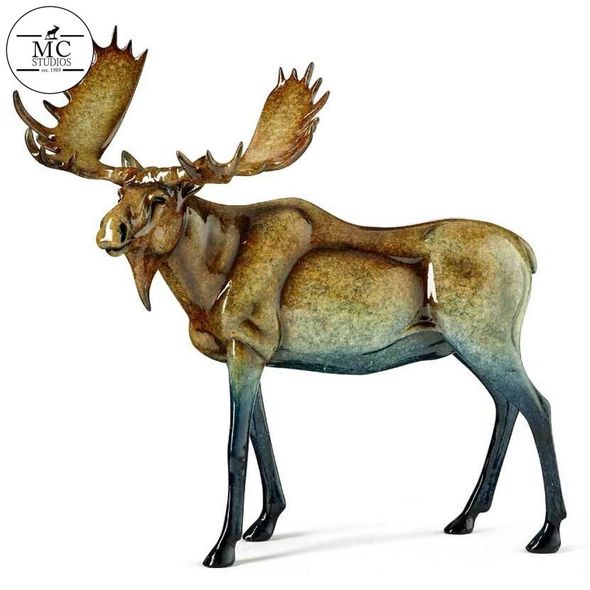 Stephen Herrero Large Imago Millcreek Sculpture:"August- Moose"