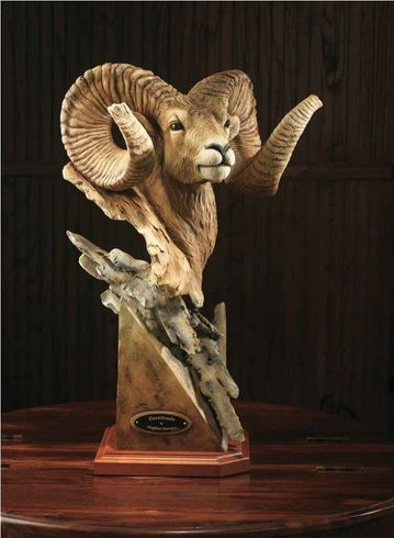 Stephen Herrero Fine Art Sculpture:"Fortitude Ram" 