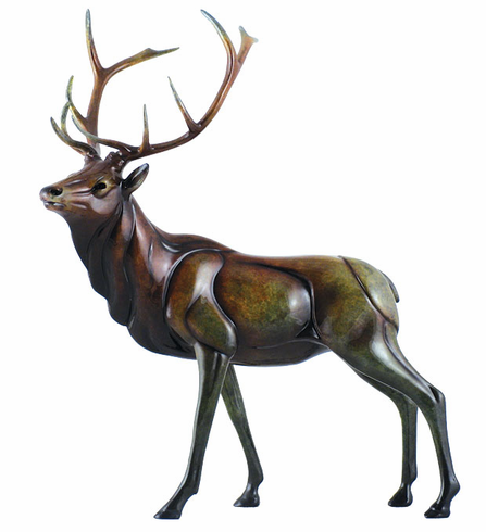 Stephen Herrero Sculpture:"Aristocracy - Bisque Elk" Stephen Herrero Sculpture:"Aristocracy - Bisque Elk"