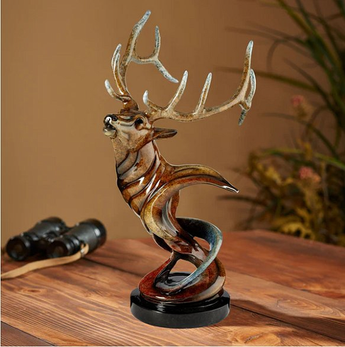 Stephen Herrero Sculpture:"Voice Elk Bust" Stephen Herrero Sculpture:"Voice Elk Bust"
