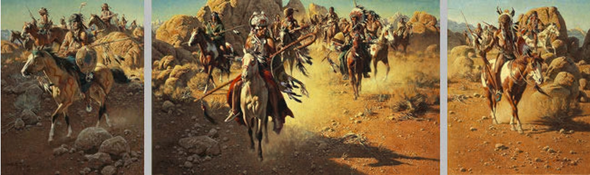 Frank McCarthy Artist Proof Limited Edition Print:"On The Old North Trail"
