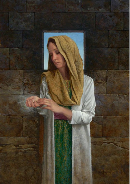 James Christensen Limited Edition Artist's Proof Canvas:"All That She Had" 