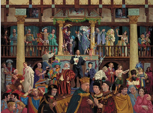 James Christensen Artist Signed Limited Edition Print:"All The World's a Stage"