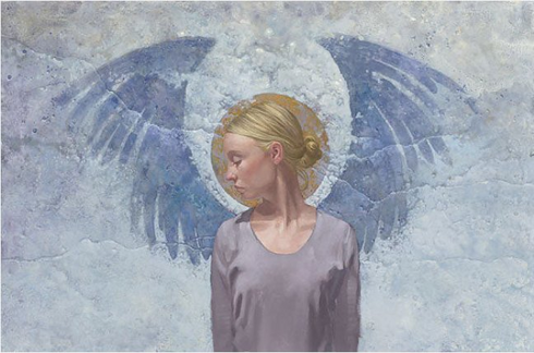 James Christensen Limited Edition Artist Proof Giclee Print:"Angel Unaware"