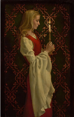 James Christensen Artist Proof Canvas Giclee:"Virtue"