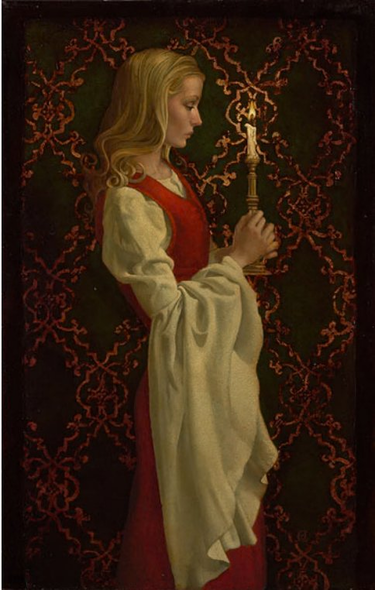 James Christensen Artist Proof Canvas Giclee:"Virtue"