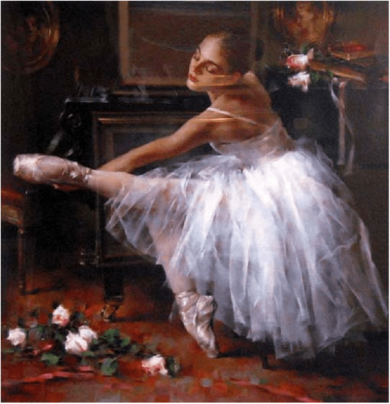 Stephen Pan Artist Signed Limited Edition Giclee on paper:"Dancer With Piano"