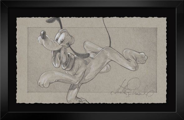 Heather Edwards Artist Signed Ltd Ed Hand-Deckled Graphite Framed Print:"I Found Meaning in the Hunt"