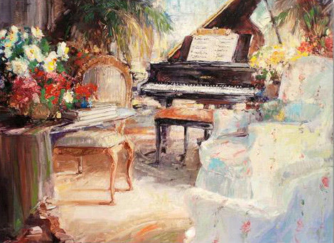 Stephen Shortridge Hand Embellished Artist Proof Edition Gicle on Stretched Canvas: "Classic Comfort"