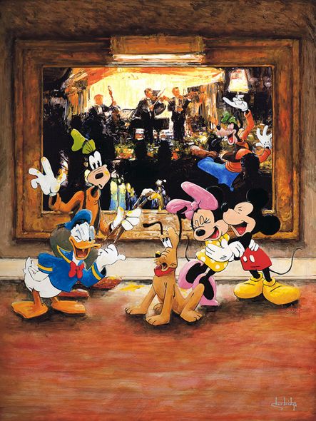 Stephen Shortridge Hand-Embellished on Pallet Knife Textured Limted Edition Canvas:"Art That Makes You Move"