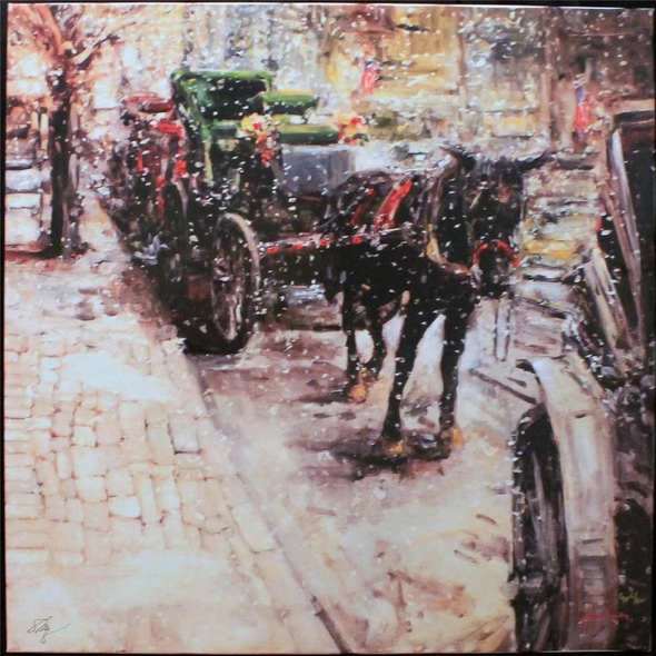 Stephen Shortridge Signed Limited Edition Canvas Giclee: "HANGING OUT"