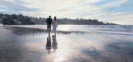 STEVE HANKS 16X35 Secondary Market Art: "HOLD ONTO DREAMS"