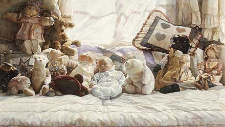 STEVE HANKS 23X40 Secondary Market Art: "THINGS WORTH KEEP GCNV"