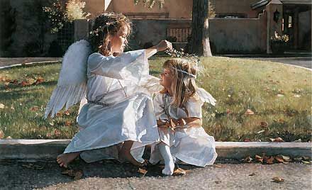 STEVE HANKS 24X36 Secondary Market Art: "SOMEONE WATCH OVER"