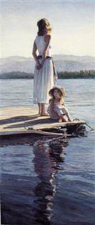 STEVE HANKS 28X12 Secondary Market Art: "SHARING SILENCE"