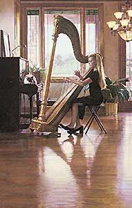 STEVE HANKS 30X19 Secondary Market Art: "PRIVATE RECITAL AP"