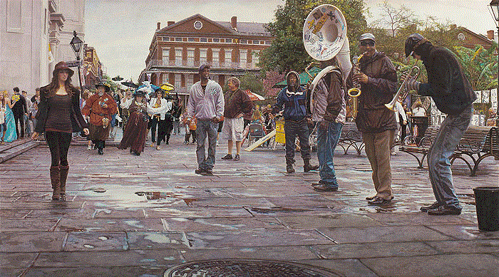 Steve Hanks Limited Edition Masterwork Canvas Giclee:"New Orleans"