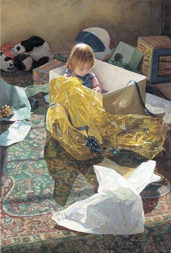 Steve Hanks Artist Signed Limited Edition Print:"Gift is in Her Presents, The"