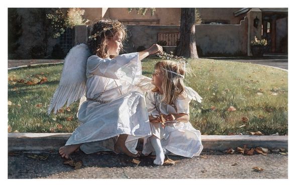Steve Hanks Limited Edition Canvas:"Someone to Watch Over Me"