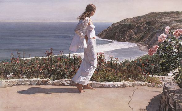 Steve Hanks Limited Edition Anniversary Gicl&eacute;e Canvas:"Beyond the Path"