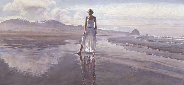 Steve Hanks Artist Signed Limited Edition Print:"Finding Yourself in The World"