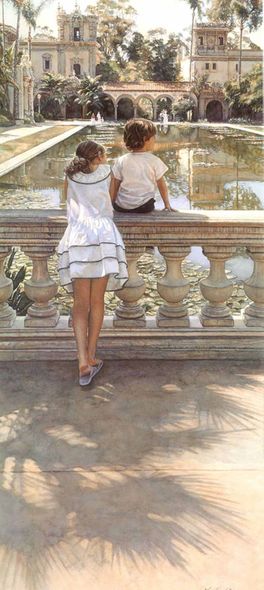 Steve Hanks Artist Signed Limited Edition Print: "Places I Remember"