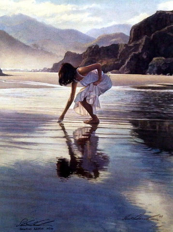 Steve Hanks Print-Signed and Numbered:"Treasures on the Shore"