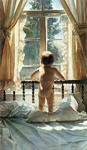 STEVE HANKS  Secondary Market Art: "AN INNOCENT VIEW"