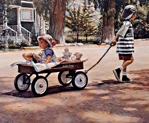 Steve Hanks Signed and Numbered Artist Proof Lithograph: "The Journey Is The Goal"
