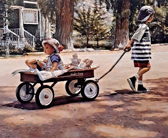 Steve Hanks Signed and Numbered Artist Proof Lithograph: "The Journey Is The Goal"