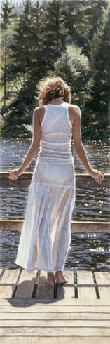 Steve Hanks Signed and Numbered Limited Edition AP Lithograph: "Like Diamonds In The Sun"