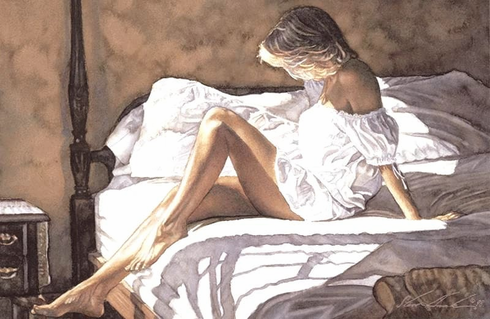 Steve Hanks Signed and Numbered Limited Edition Canvas: "Sheets Of White" Steve Hanks Signed and Numbered Limited Edition Canvas: "Sheets Of White"
