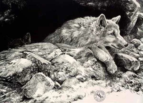 Steve Hanks Signed and Numbered Limited Edition Lithograph: ""