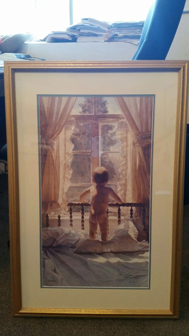 Steve Hanks Signed and Numbered Limited Edition Lithograph: "An Innocent View" Steve Hanks Signed and Numbered Limited Edition Lithograph: "An Innocent View"