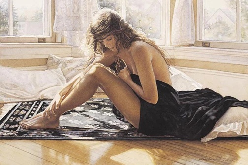 Steve Hanks Signed and Numbered Limited Edition Lithograph: "Comforting The Heart"