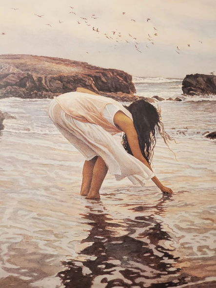 Steve Hanks Signed and Numbered Limited Edition Lithograph: "Conferring with the Sea"