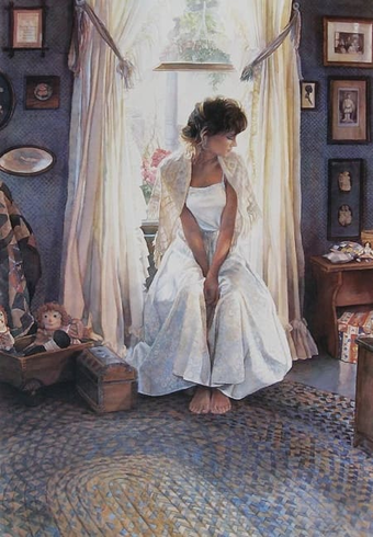 Steve Hanks Signed and Numbered Limited Edition Lithograph: "Country Home" Steve Hanks Signed and Numbered Limited Edition Lithograph: "Country Home"