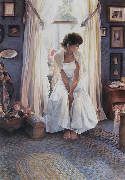Steve Hanks Signed and Numbered Limited Edition Lithograph: "Country Home"
