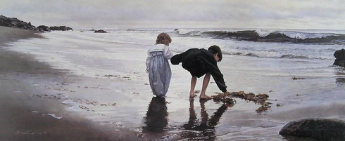 Steve Hanks Signed and Numbered Limited Edition  Lithograph: "For Generations To Come"