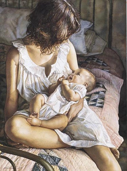 Steve Hanks Signed and Numbered Limited Edition Lithograph: "In The Eyes Of The Innocent"