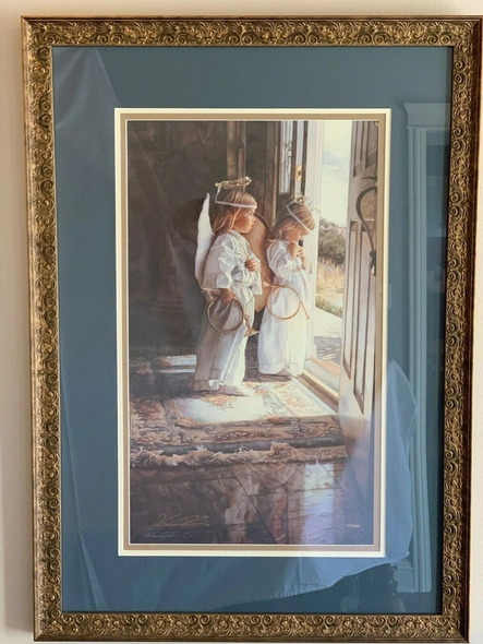 Steve Hanks Signed and Numbered Limited Edition Lithograph: "Little Angels"