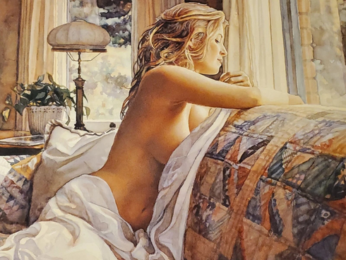 Steve Hanks Signed and Numbered Limited Edition Lithograph Print: "Country Comfort" Steve Hanks Signed and Numbered Limited Edition Lithograph Print: "Country Comfort"