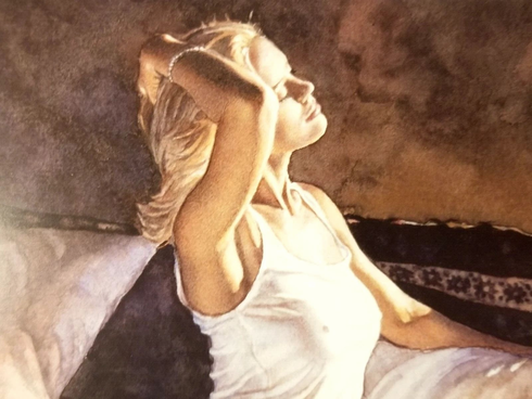 Steve Hanks Signed and Numbered Limited Edition Lithograph: "Seeking The Light" Steve Hanks Signed and Numbered Limited Edition Lithograph: "Seeking The Light"
