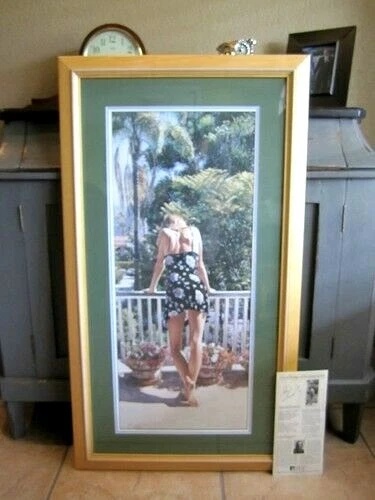 Steve Hanks Signed and Numbered Limited Edition Lithograph: "View From the Balcony"