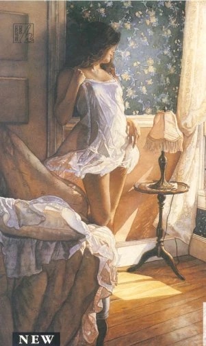 Steve Hanks Signed and Numbered Limited Edition Lithograph: "Wind Through The Window"
