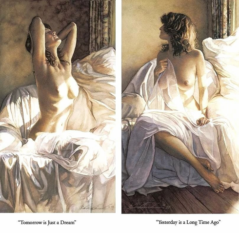 Steve Hanks Signed and Numbered Limited Edition  Lithograph: "Yesterday and Tomorrow"