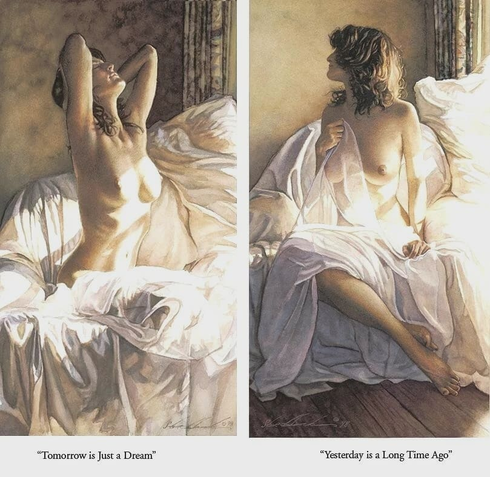 Steve Hanks Signed and Numbered Limited Edition Lithograph: "Yesterday and Tomorrow" Steve Hanks Signed and Numbered Limited Edition Lithograph: "Yesterday and Tomorrow"