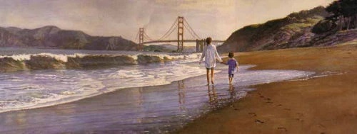 Steve Hanks Signed and Numbered Limited Edition Print: "Morning At Baker's Beach"