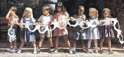 Steve Hanks Signed Limited Edition Lithograph Print: "We Are Bound Together" Steve Hanks Signed Limited Edition Lithograph Print: "We Are Bound Together"