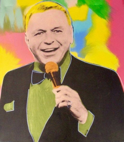 Steve Kaufman Limited Edition Silkscreen on Canvas:"Campbell's "Frank Sinatra"